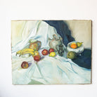 Still Life with White Drape Oil Painting - elsie green - decor