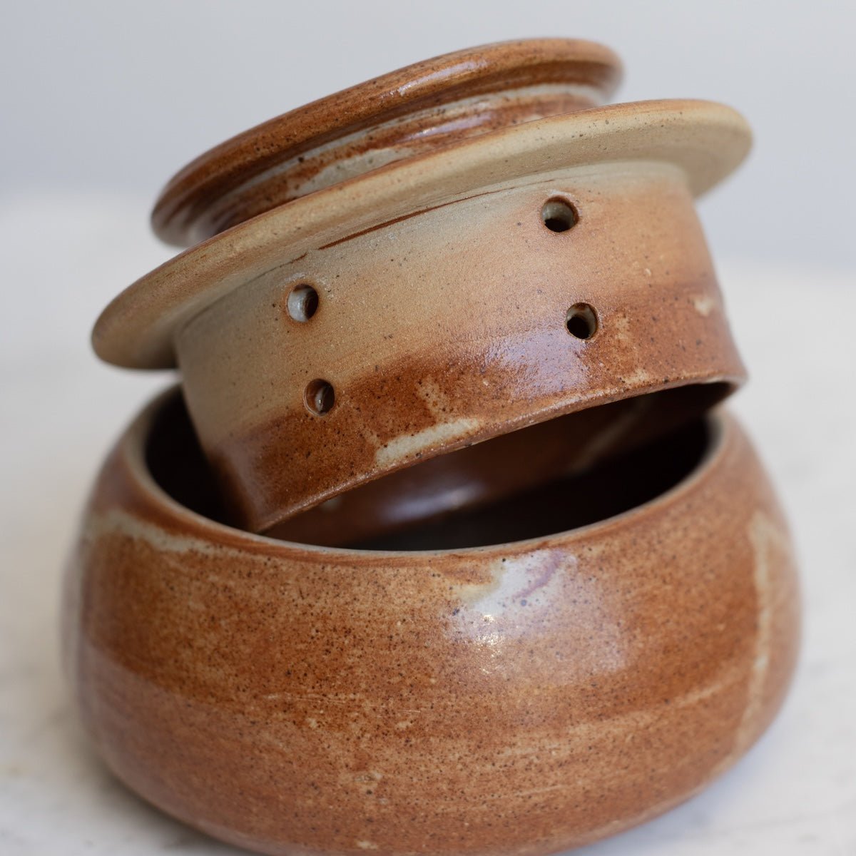 Stoneware Butter Keeper | Signed by Artist - elsie green - the french kitchen