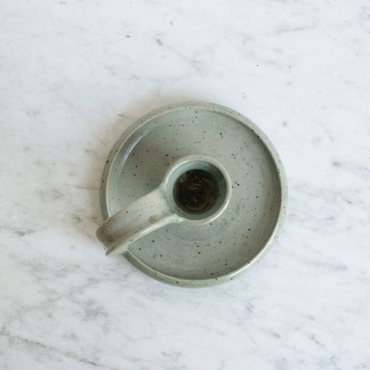 Stoneware Candlestick - elsie green - decor
