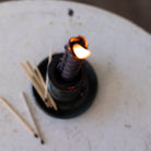Stoneware Candlestick - elsie green - decor