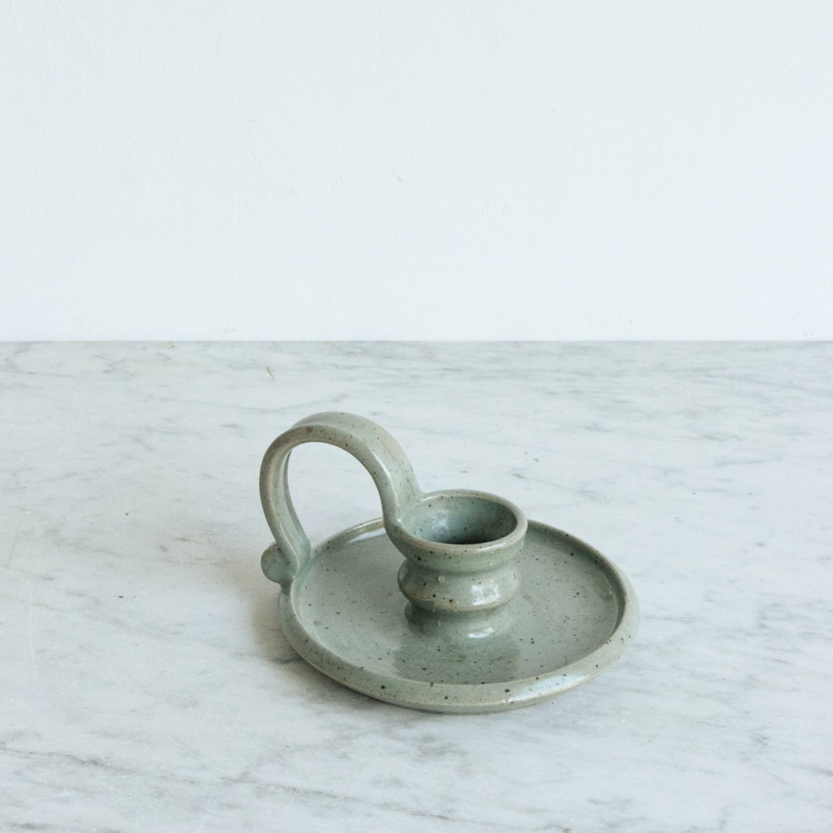 Stoneware Candlestick - elsie green - decor