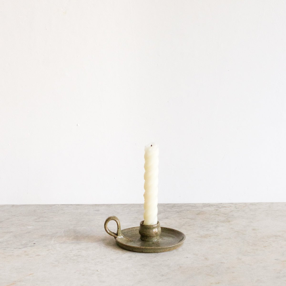 Stoneware Candlestick - elsie green - decor