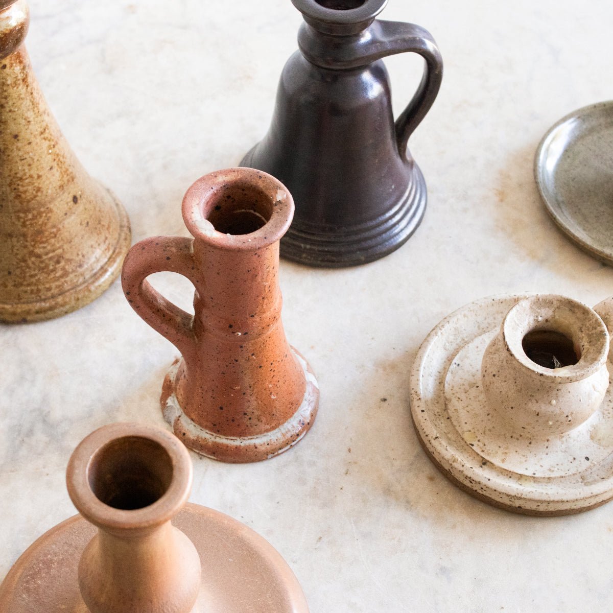 Stoneware Candlestick - elsie green - decor