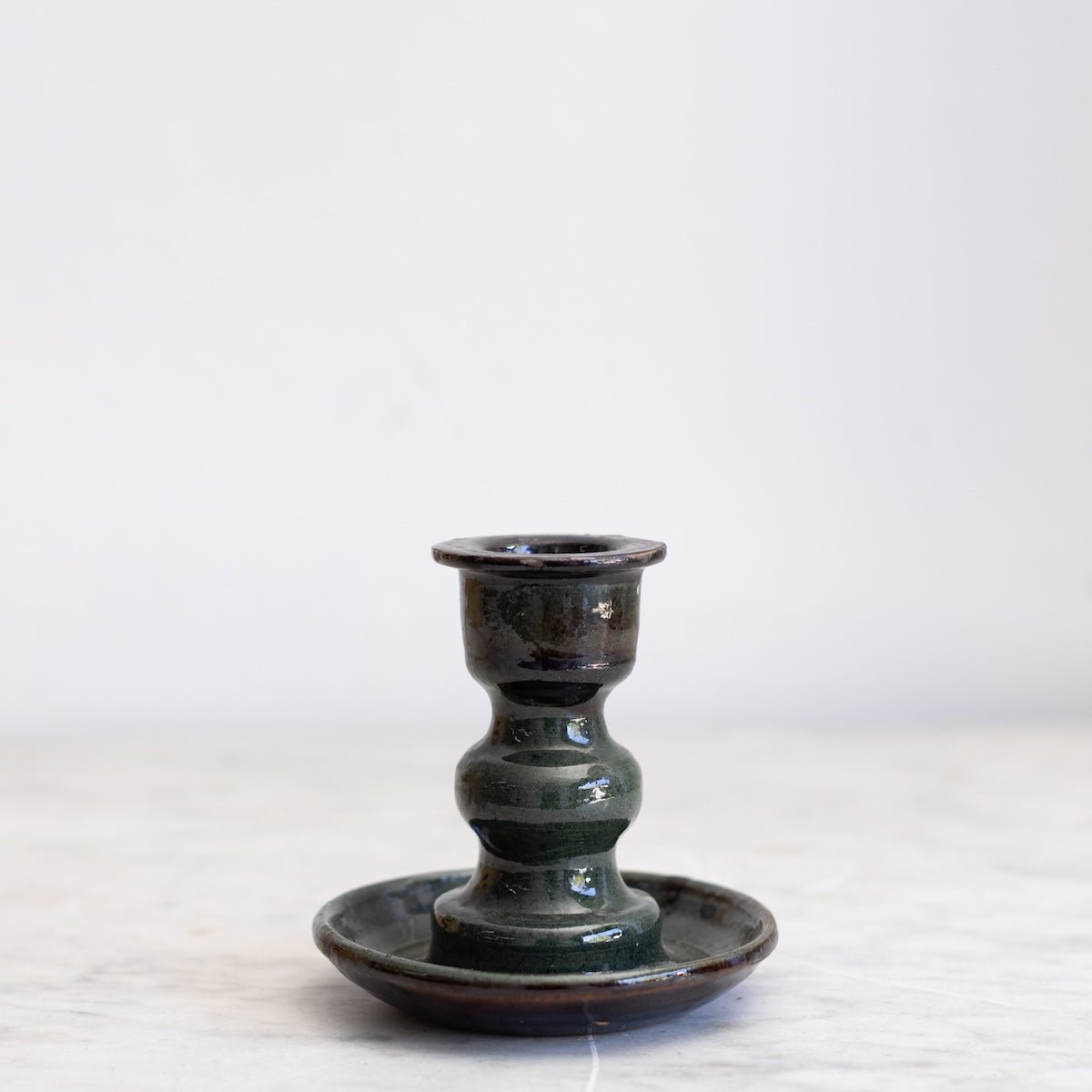 Stoneware Candlestick - elsie green - decor