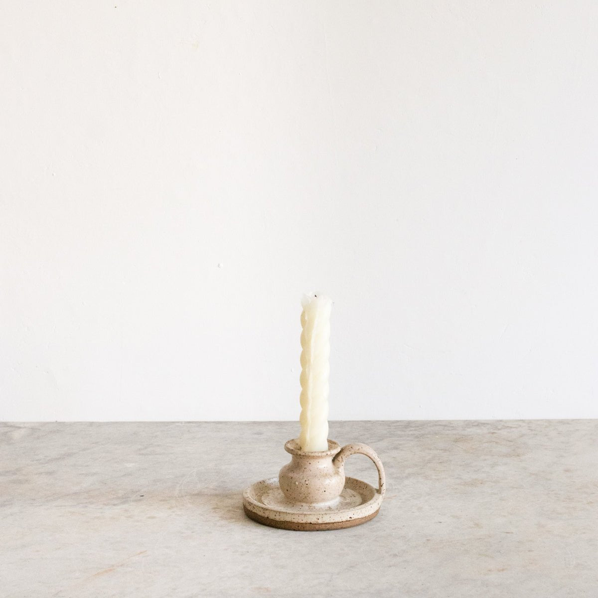 Stoneware Candlestick - elsie green - decor