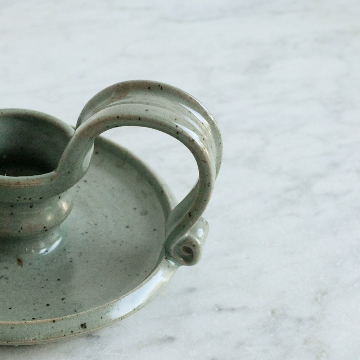 Stoneware Candlestick - elsie green - decor