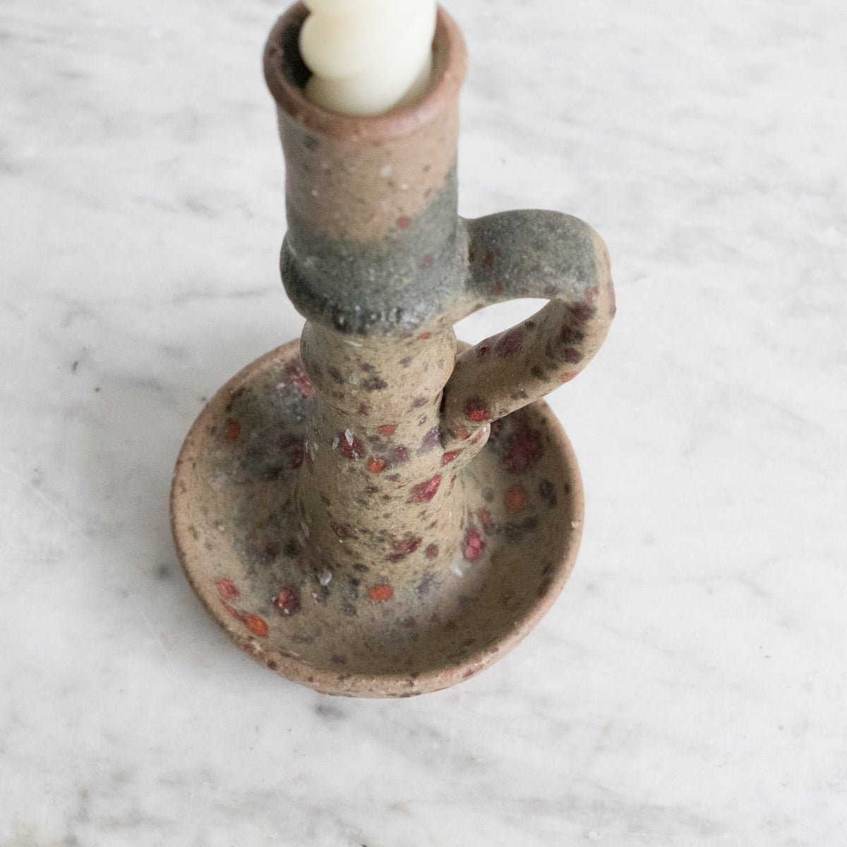 Stoneware Candlestick | Signed By Artist - elsie green - decor