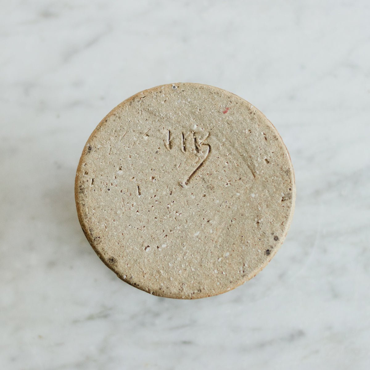 Stoneware Candlestick with Botanical Imprint - elsie green - art