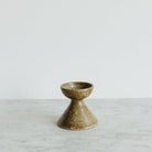 Stoneware Candlestick with Botanical Imprint - elsie green - art