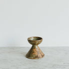 Stoneware Candlestick with Botanical Imprint - elsie green - art