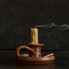 Stoneware Chamber Candlestick - elsie green - decor