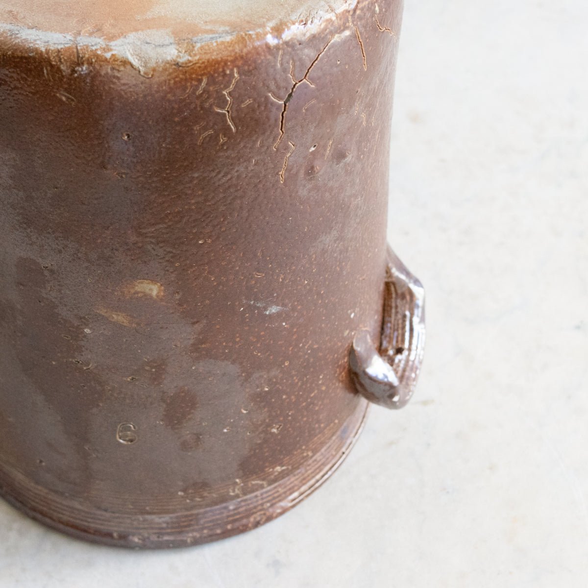 Stoneware Crock With Lid | Brown - elsie green - The French Kitchen