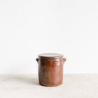 Stoneware Crock With Lid | Brown - elsie green - The French Kitchen