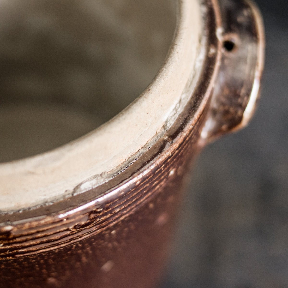 Stoneware Crock With Lid | Brown - elsie green - The French Kitchen