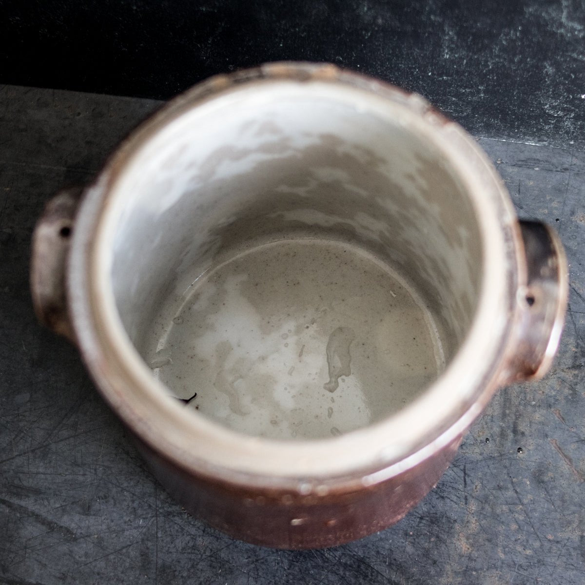 Stoneware Crock With Lid | Brown - elsie green - The French Kitchen