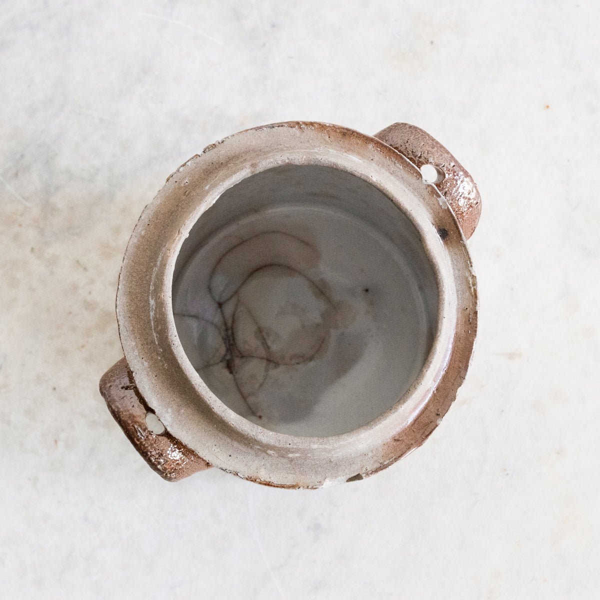 Stoneware Crock With Lid | Brown - elsie green - The French Kitchen