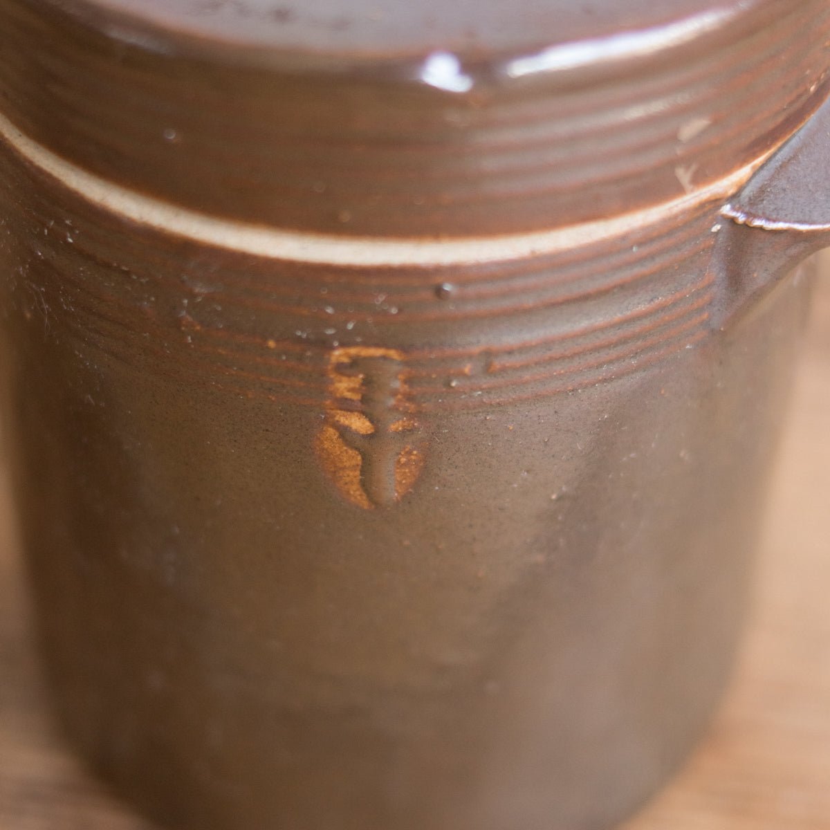 Stoneware Crock With Lid | Brown - elsie green - The French Kitchen