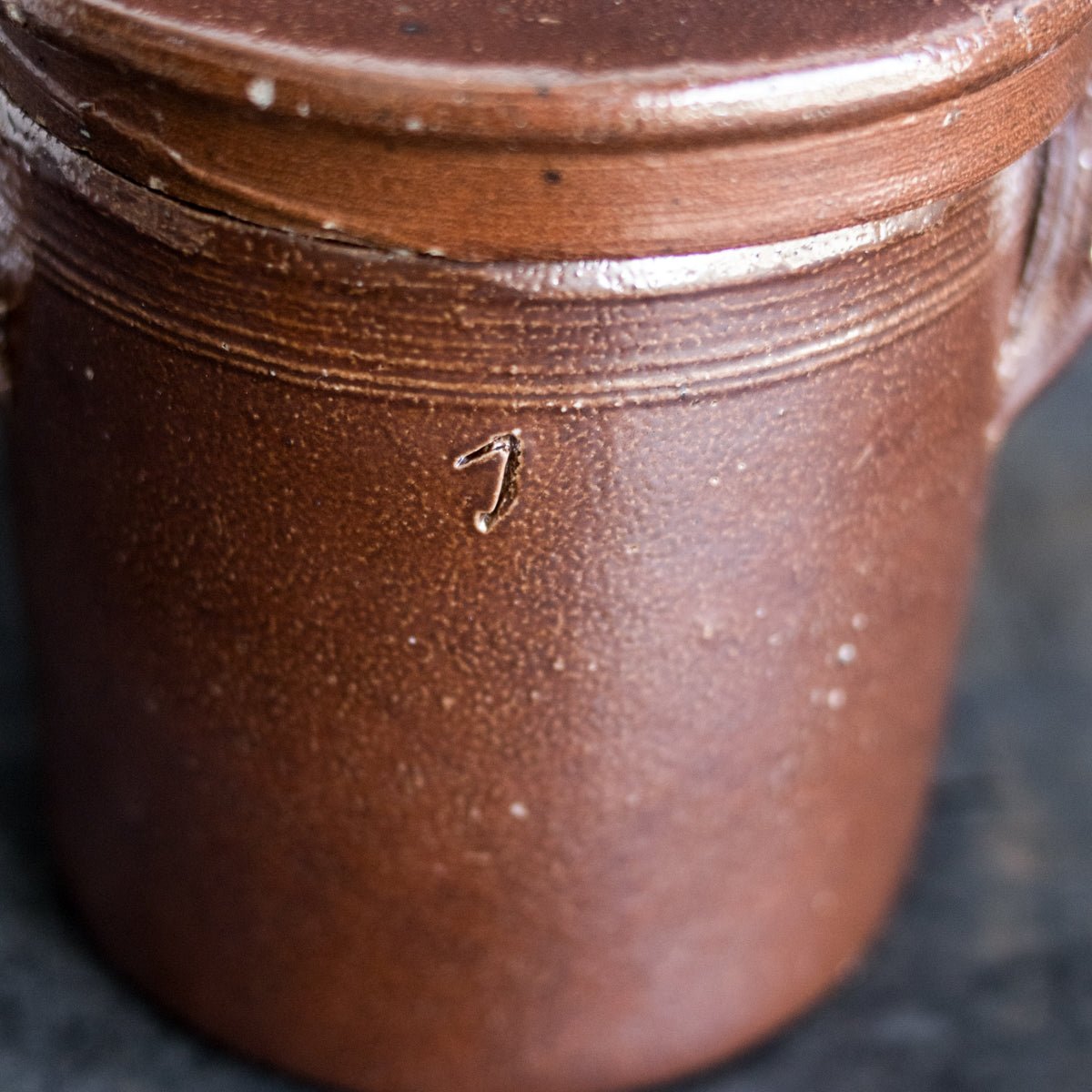 Stoneware Crock With Lid | Brown - elsie green - The French Kitchen