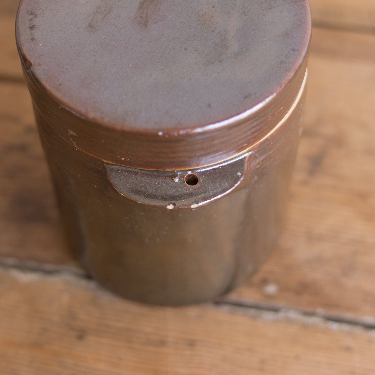 Stoneware Crock With Lid | Brown - elsie green - The French Kitchen