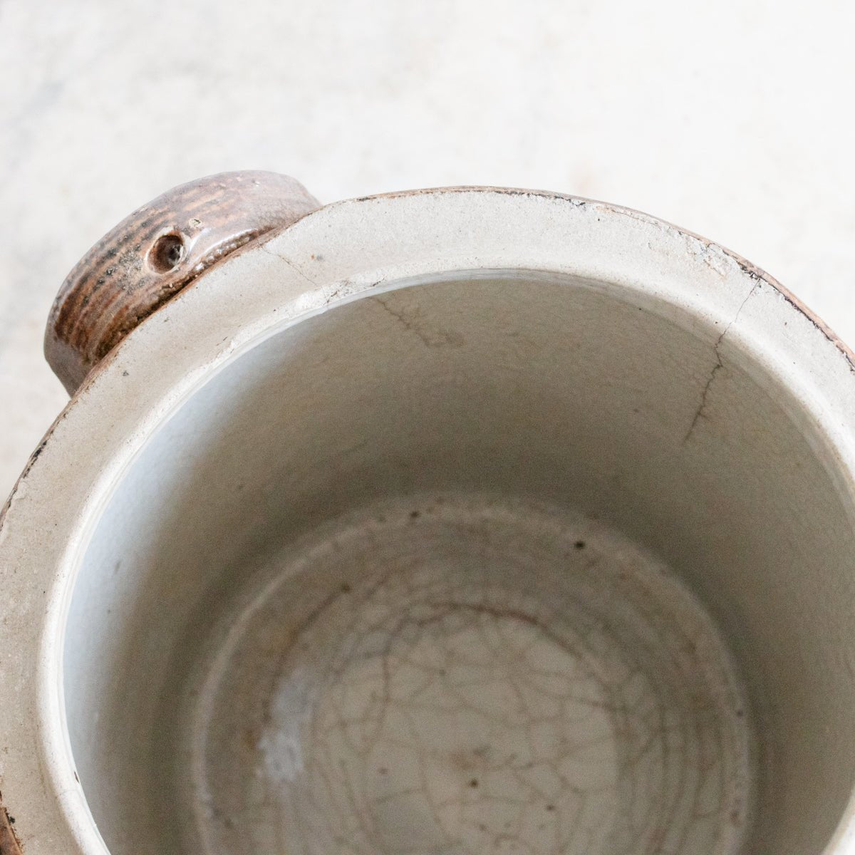 Stoneware Crock With Lid | Brown - elsie green - The French Kitchen