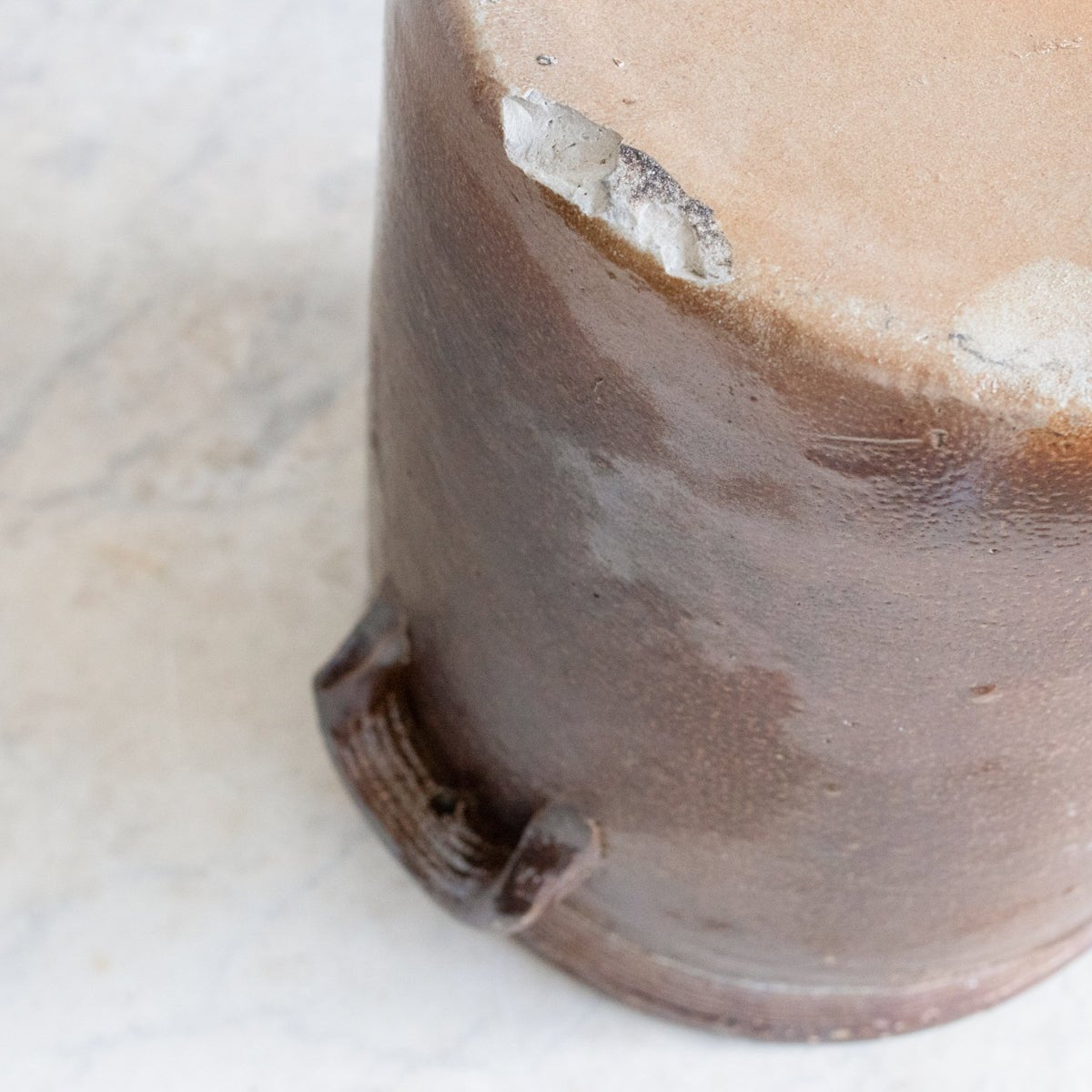 Stoneware Crock With Lid | Brown - elsie green - The French Kitchen