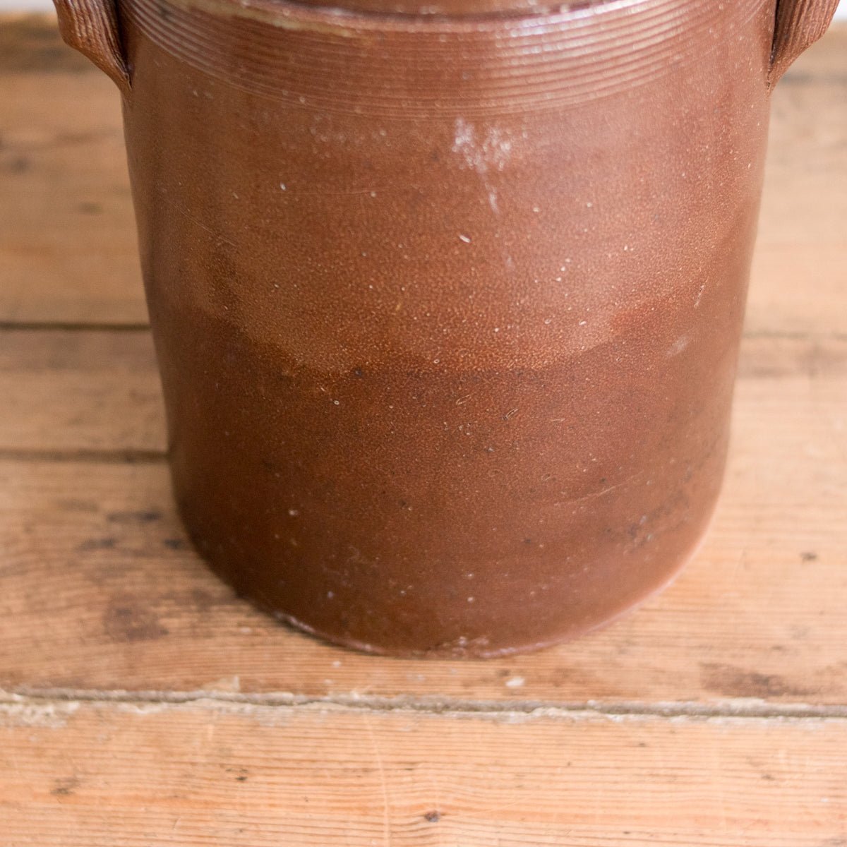 Stoneware Crock With Lid | Brown - elsie green - The French Kitchen