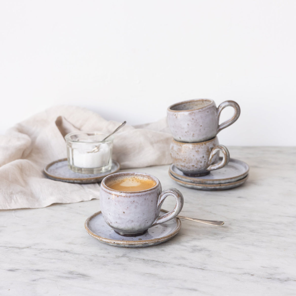 Stoneware Espresso Set | 10 Pieces - elsie green - the french kitchen