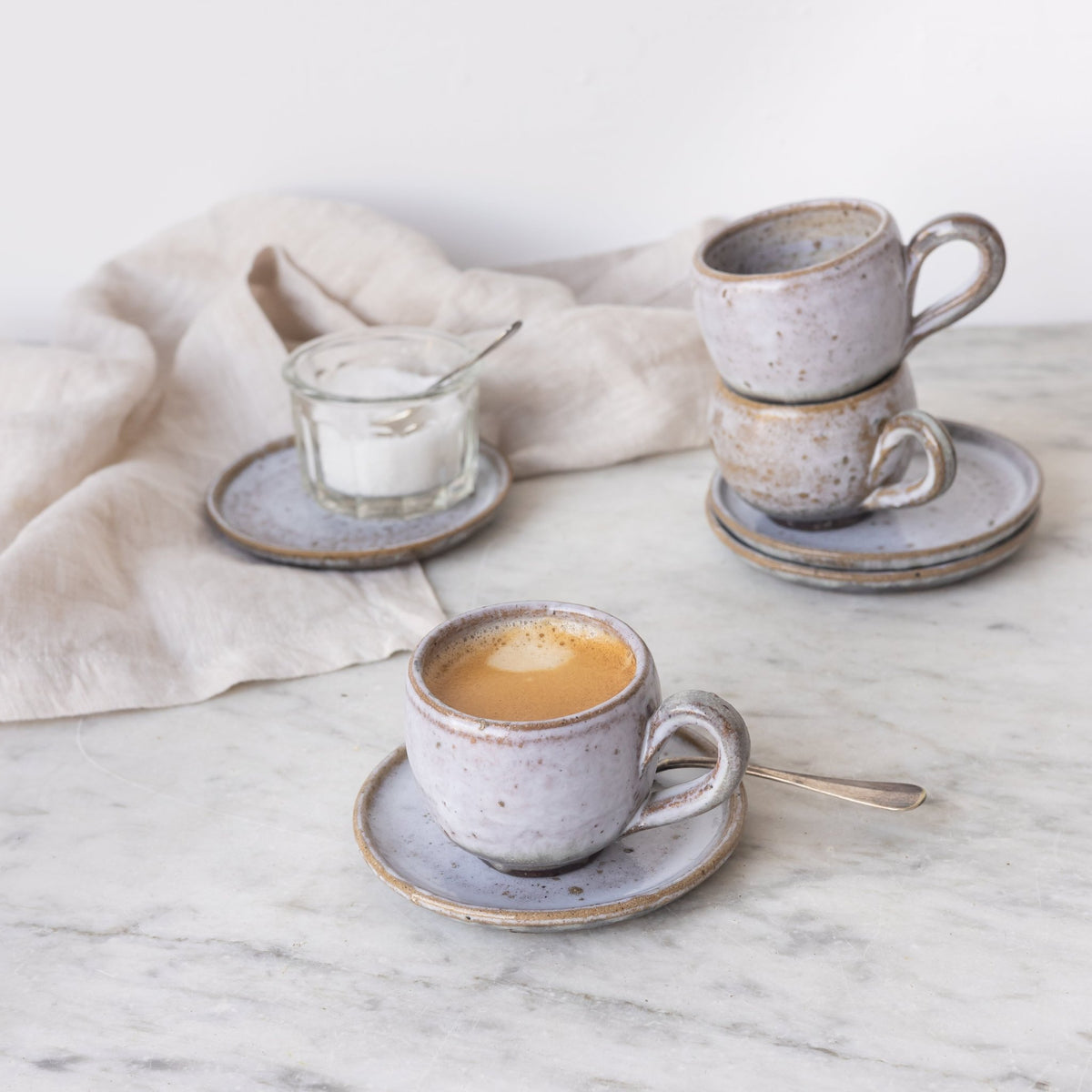 Stoneware Espresso Set | 10 Pieces - elsie green - the french kitchen