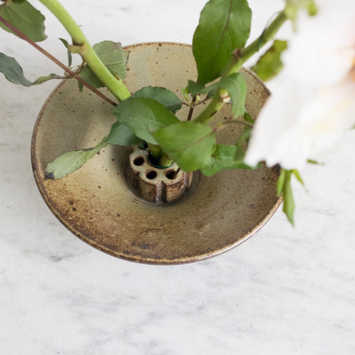 Stoneware Flower Frog | Daniel De Montmollin - elsie green - decor