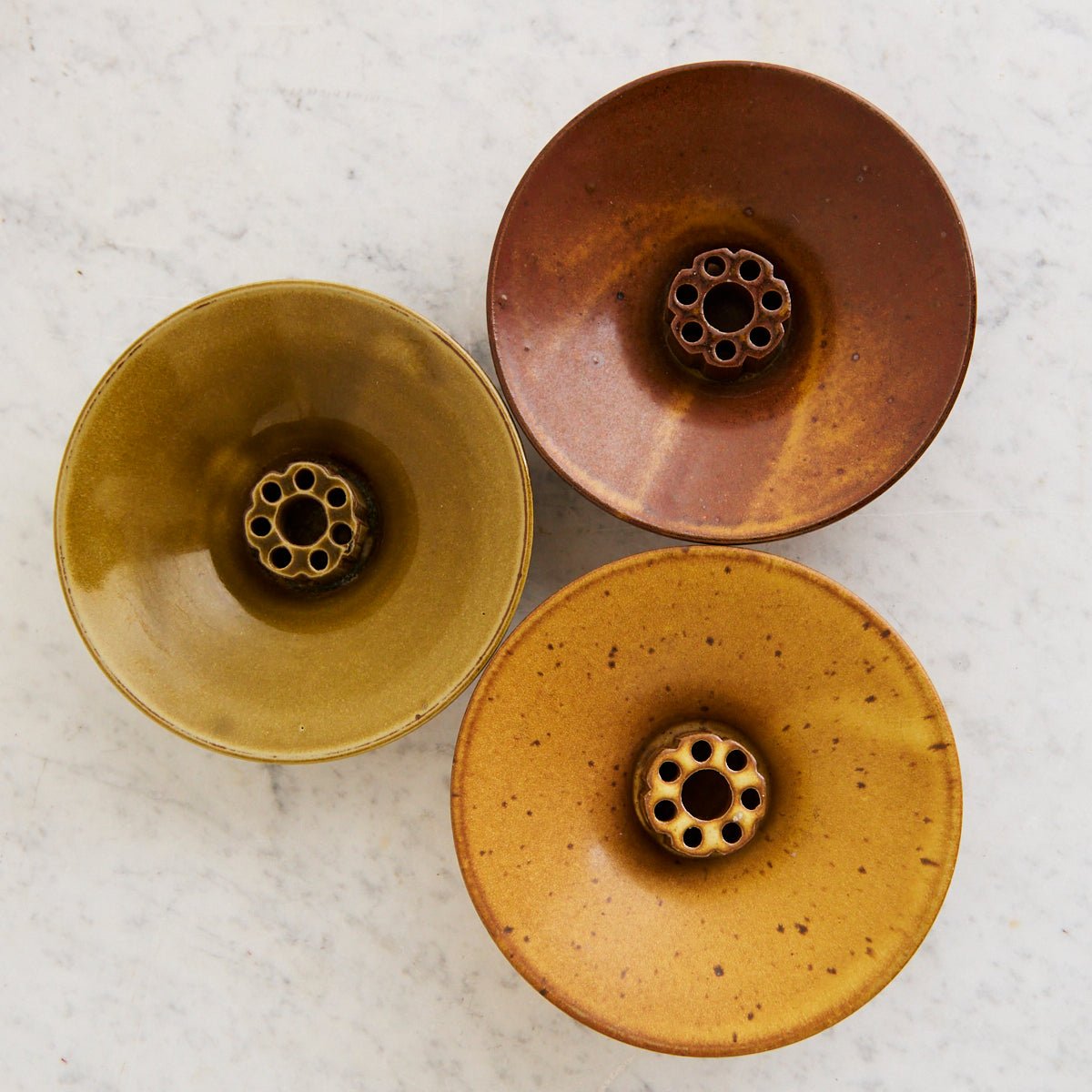 Stoneware Flower Frog | Daniel De Montmollin - elsie green - decor