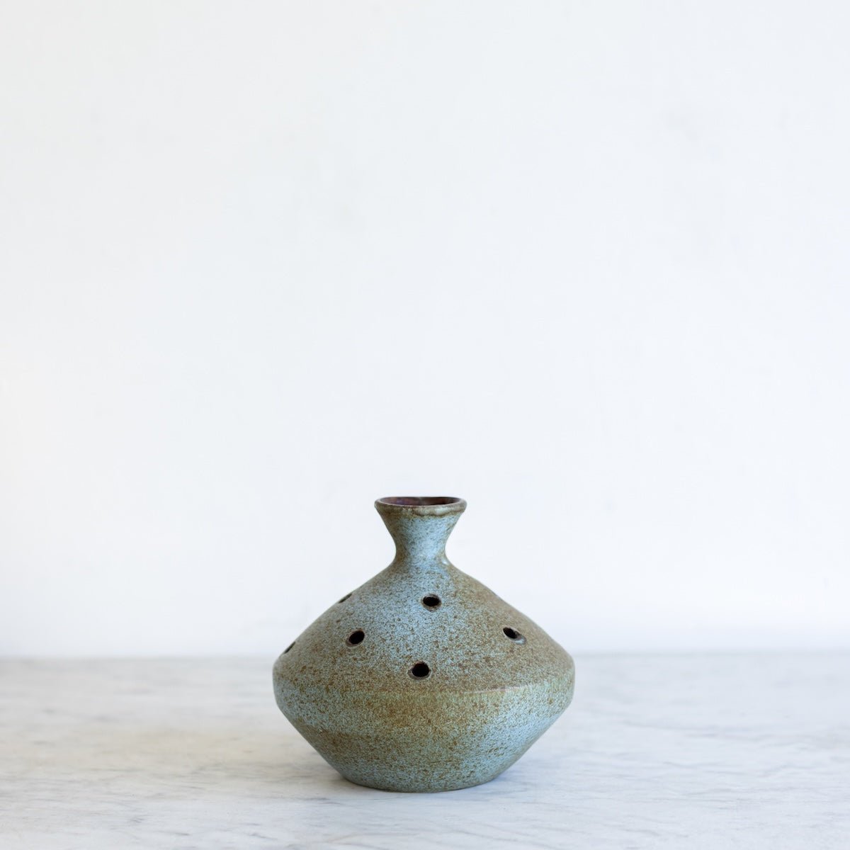 Stoneware Flower Frog | Signed by Artist - elsie green - decor