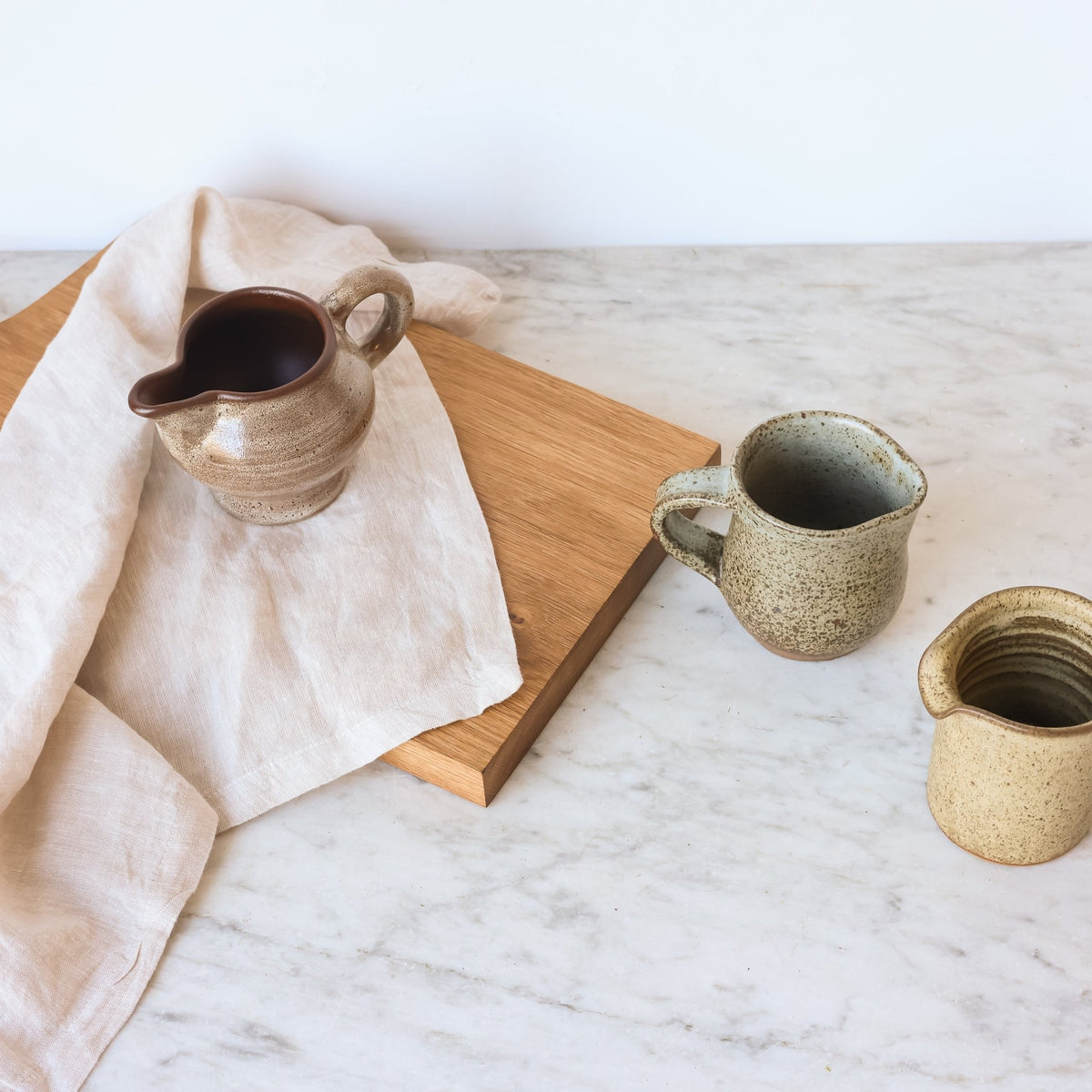 Stoneware Gravy Pitcher - elsie green - the french kitchen