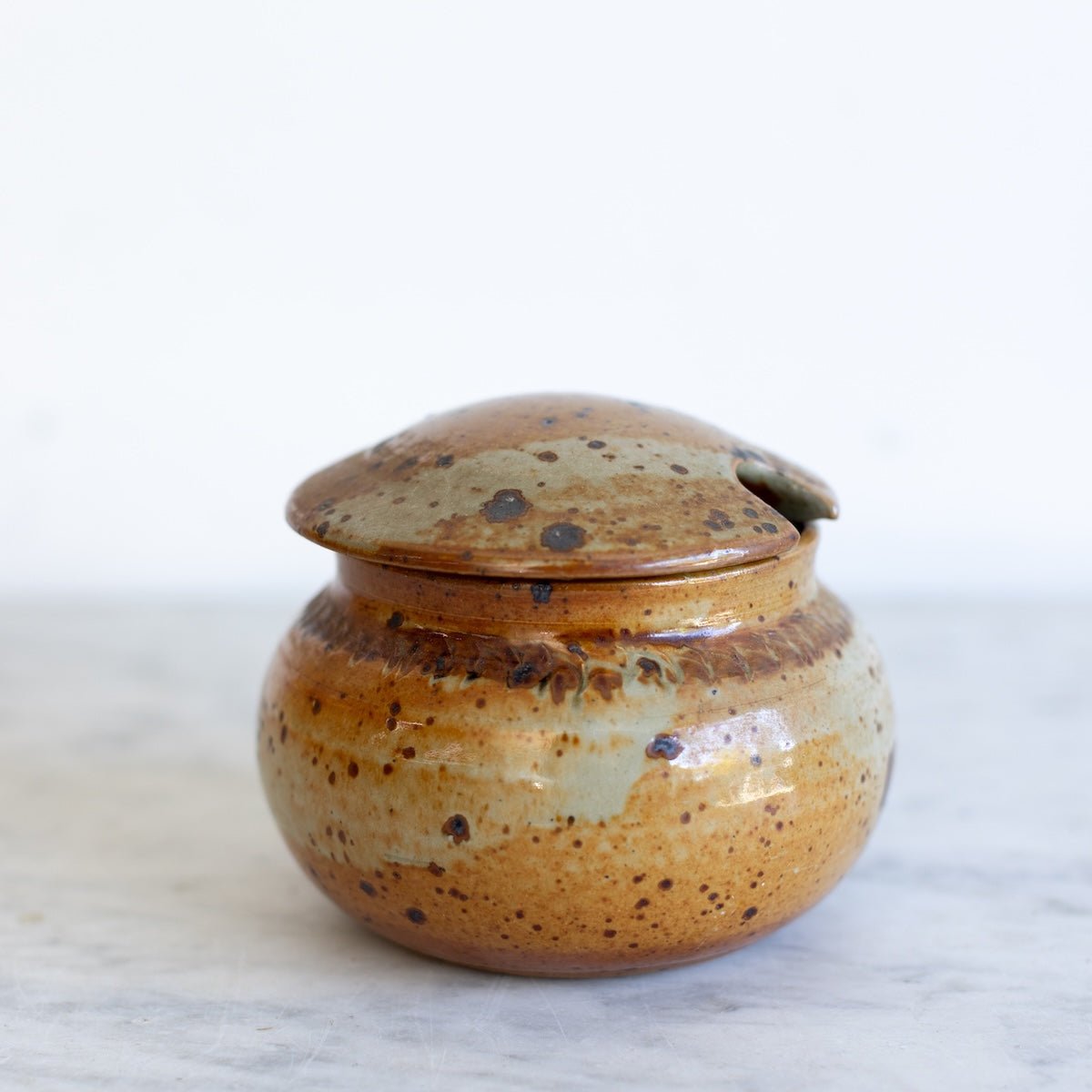 Stoneware Honey Pot | Signed by Artist - elsie green - The French Kitchen