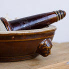 Stoneware Lion Mortar & Pestle - elsie green - the french kitchen