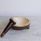 Stoneware Lion Mortar & Pestle - elsie green - the french kitchen