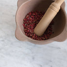 Stoneware Mortar & Wood Pestle - elsie green - the french kitchen