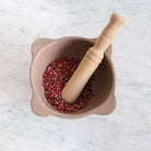 Stoneware Mortar & Wood Pestle - elsie green - the french kitchen