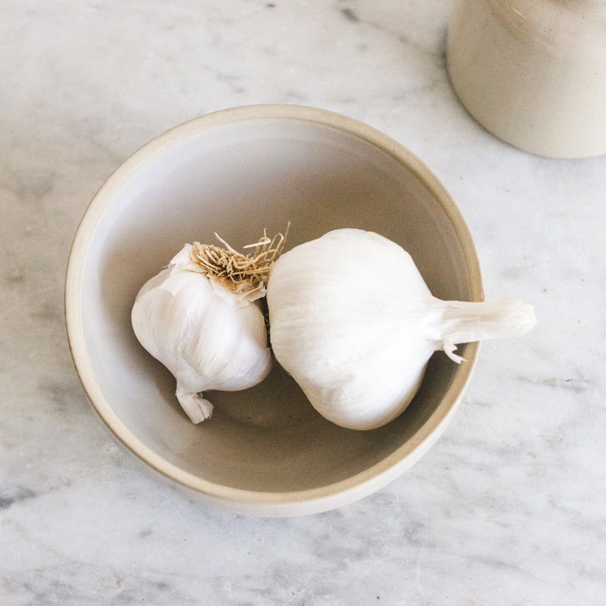 Stoneware Mustard Pot and Petite Digoin Mixing Bowl - elsie green - the french kitchen
