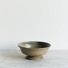Stoneware Pedestal Bowl - elsie green - the french kitchen