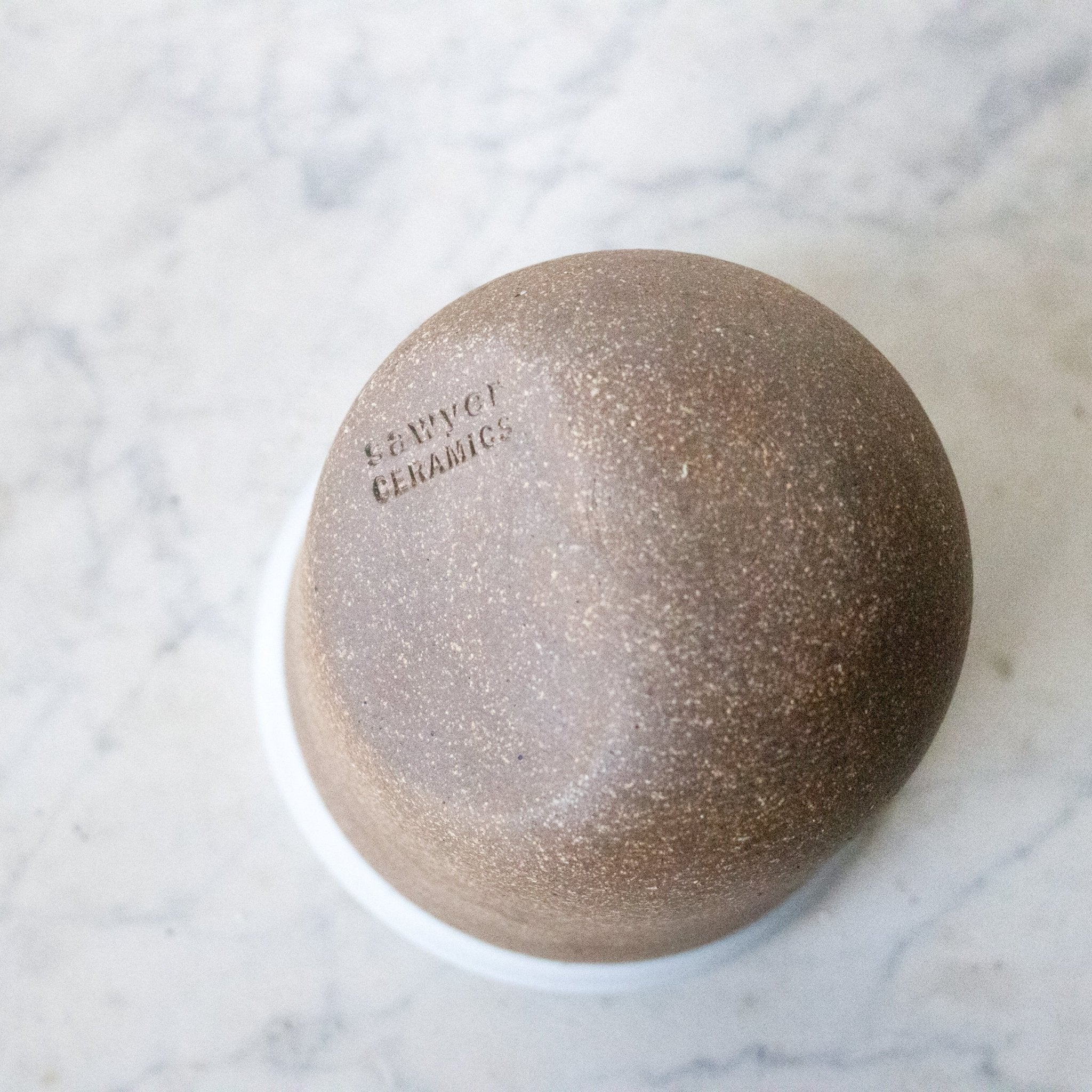 Stoneware Salt Cellar with Flavored Salt & Silver Spoon - elsie green - the french kitchen