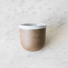 Stoneware Salt Cellar with Flavored Salt & Silver Spoon - elsie green - the french kitchen
