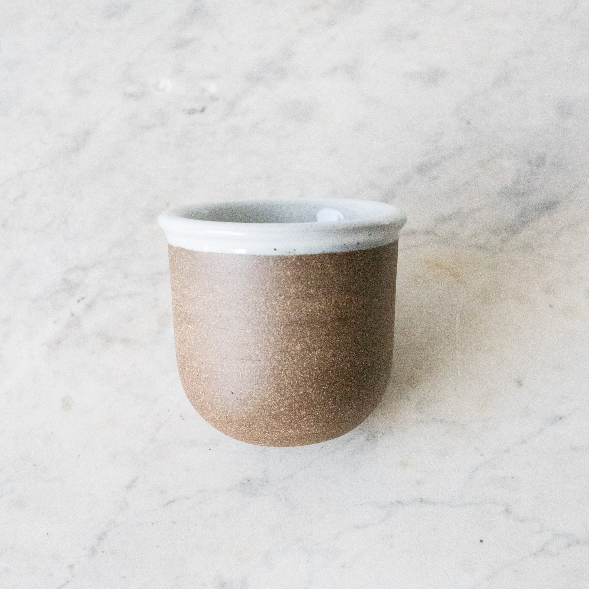 Stoneware Salt Cellar with Flavored Salt & Silver Spoon - elsie green - the french kitchen