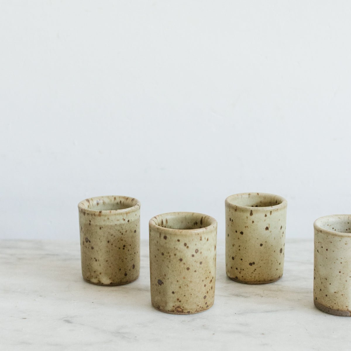 Stoneware Shot Glass Set of 6 - elsie green - the french kitchen