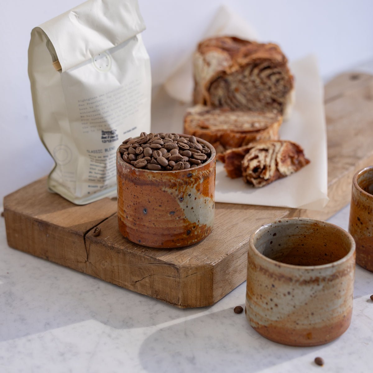Stoneware Tumbler Set of 4 | Signed by Artist - elsie green - the french kitchen