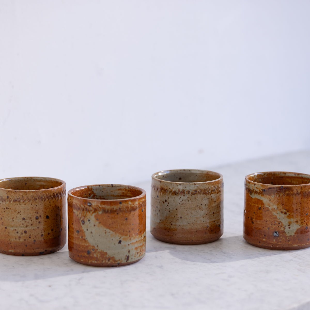 Stoneware Tumbler Set of 4 | Signed by Artist - elsie green - the french kitchen
