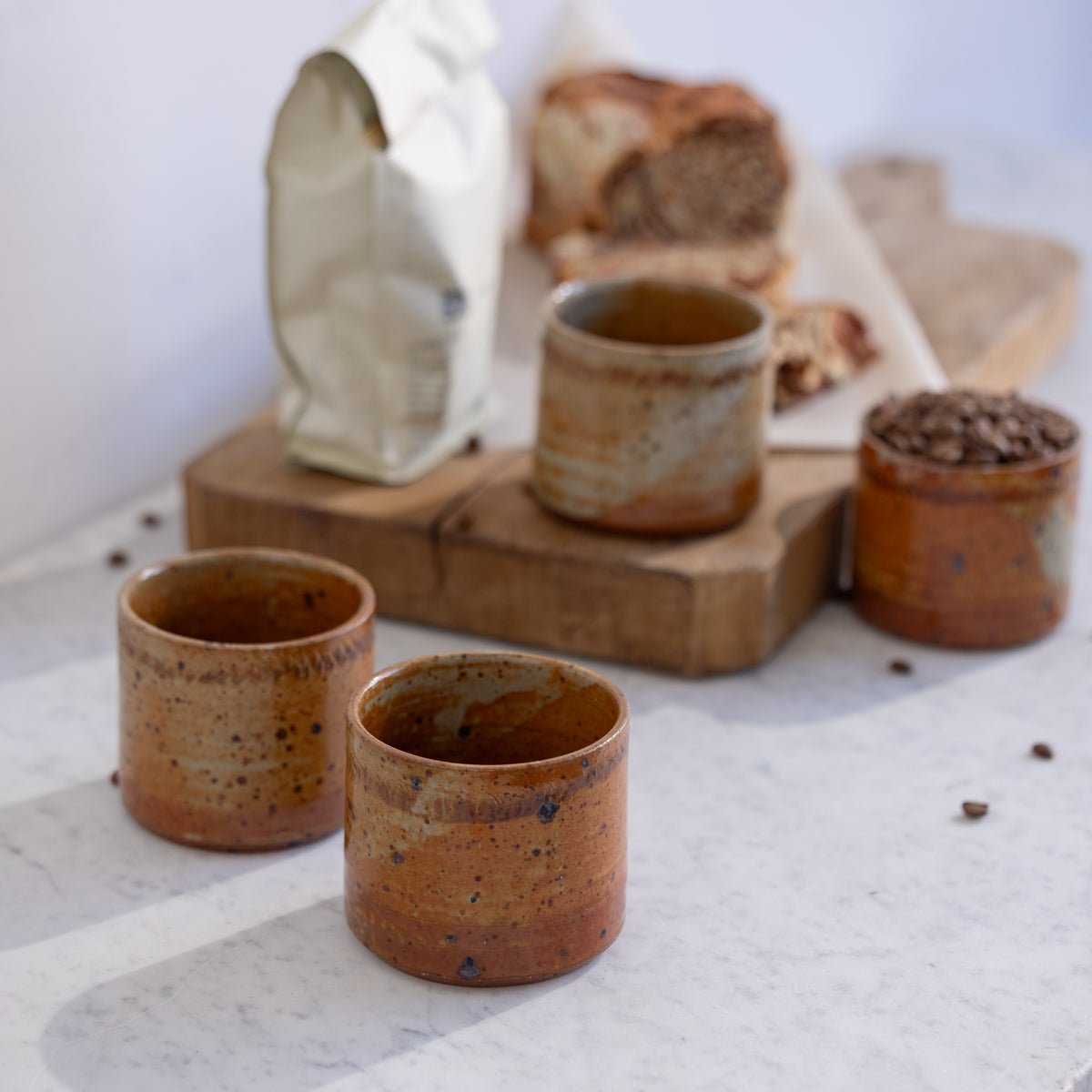 Stoneware Tumbler Set of 4 | Signed by Artist - elsie green - the french kitchen