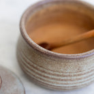 Stoneware Vallauris Mustard Pot - elsie green - the french ktichen