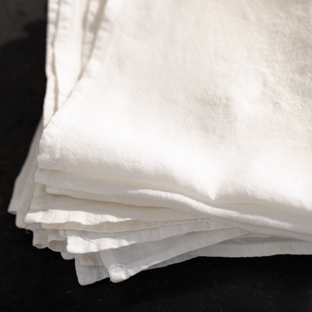 Stonewashed Cotton Napkin Set of 10 - elsie green - textiles