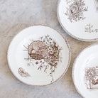Succursale Transferware Bowls With Birds And Feathers Set Of 8 - elsie green - The French Kitchen