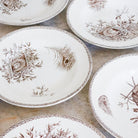 Succursale Transferware Bowls With Birds And Feathers Set Of 8 - elsie green - The French Kitchen